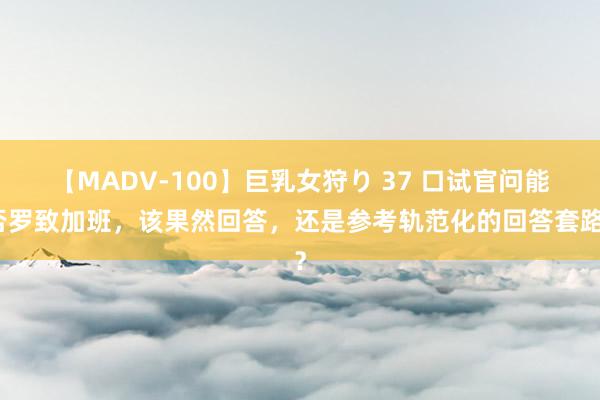 【MADV-100】巨乳女狩り 37 口试官问能否罗致加班，该果然回答，还是参考轨范化的回答套路？