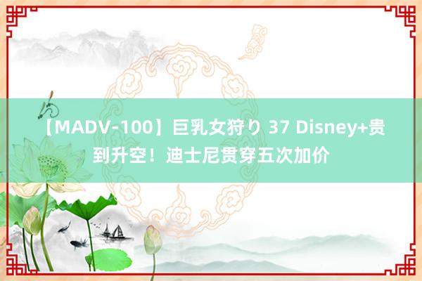 【MADV-100】巨乳女狩り 37 Disney+贵到升空！迪士尼贯穿五次加价