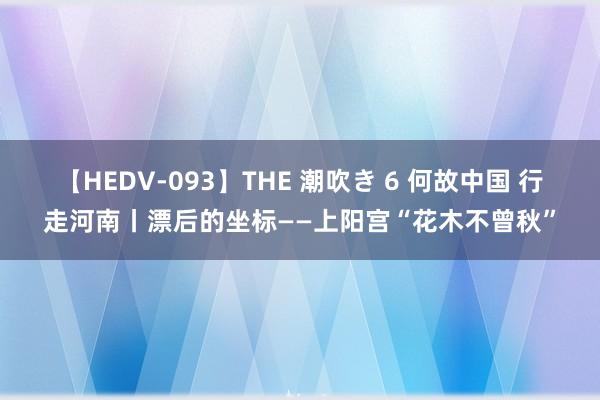 【HEDV-093】THE 潮吹き 6 何故中国 行走河南丨漂后的坐标——上阳宫“花木不曾秋”